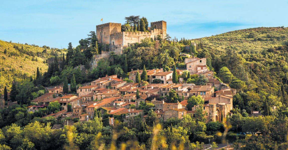 tourisme escalade balade arriere pays aspres castelnou médieval chateau