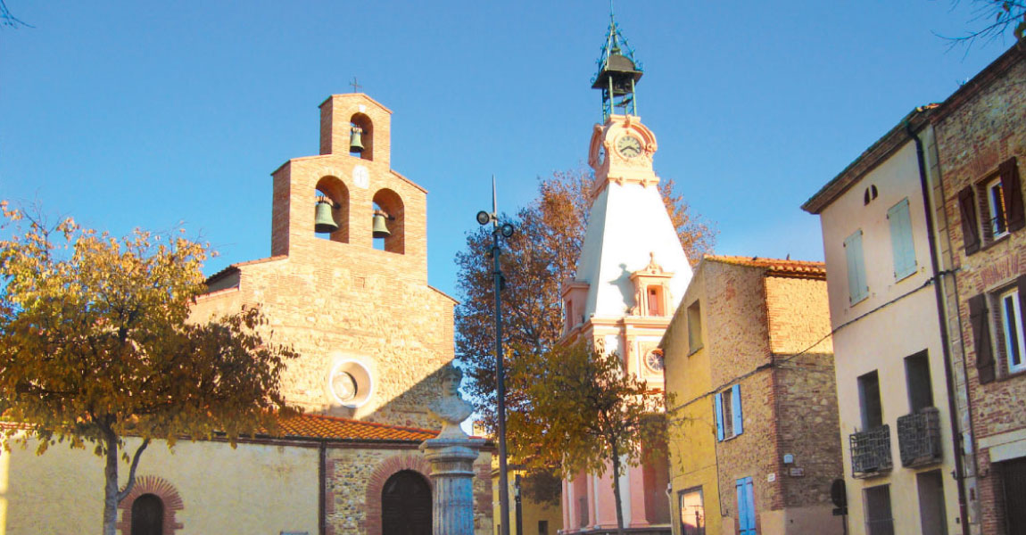 tourisme balade arriere pays plaine eglise chapelle toulouges