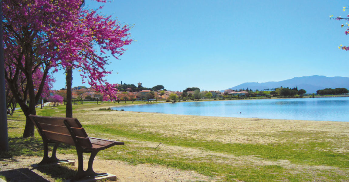 tourisme balade arriere pays plaine villeneuve de la raho lac detente