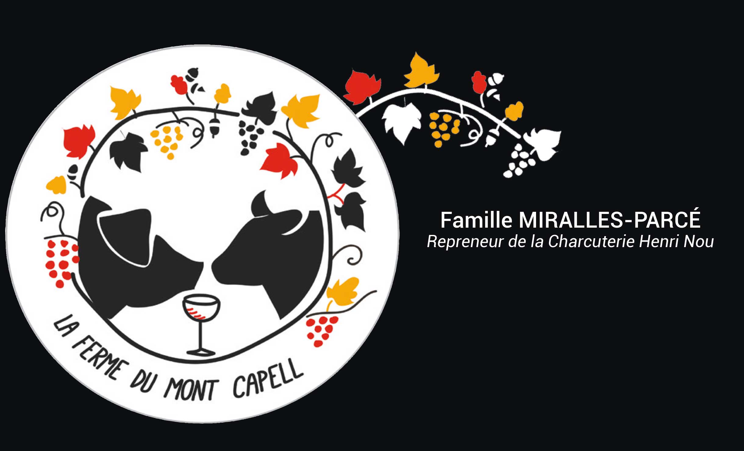 logo de la ferme du mont capell boucherie charcuterie a saint laurent de cerdans