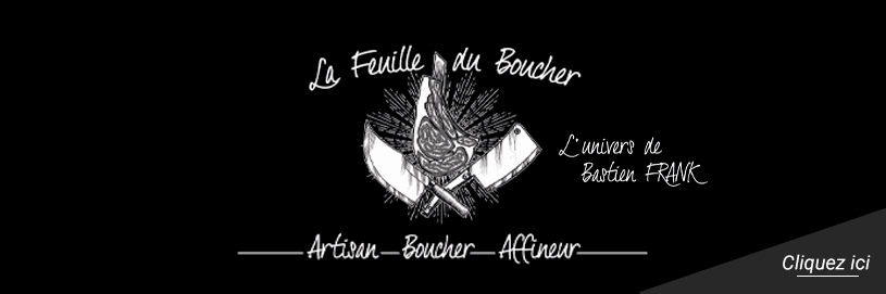 logo la feuille du boucher boucherie charcuterie traiteur a cabestany dans la plaine animé