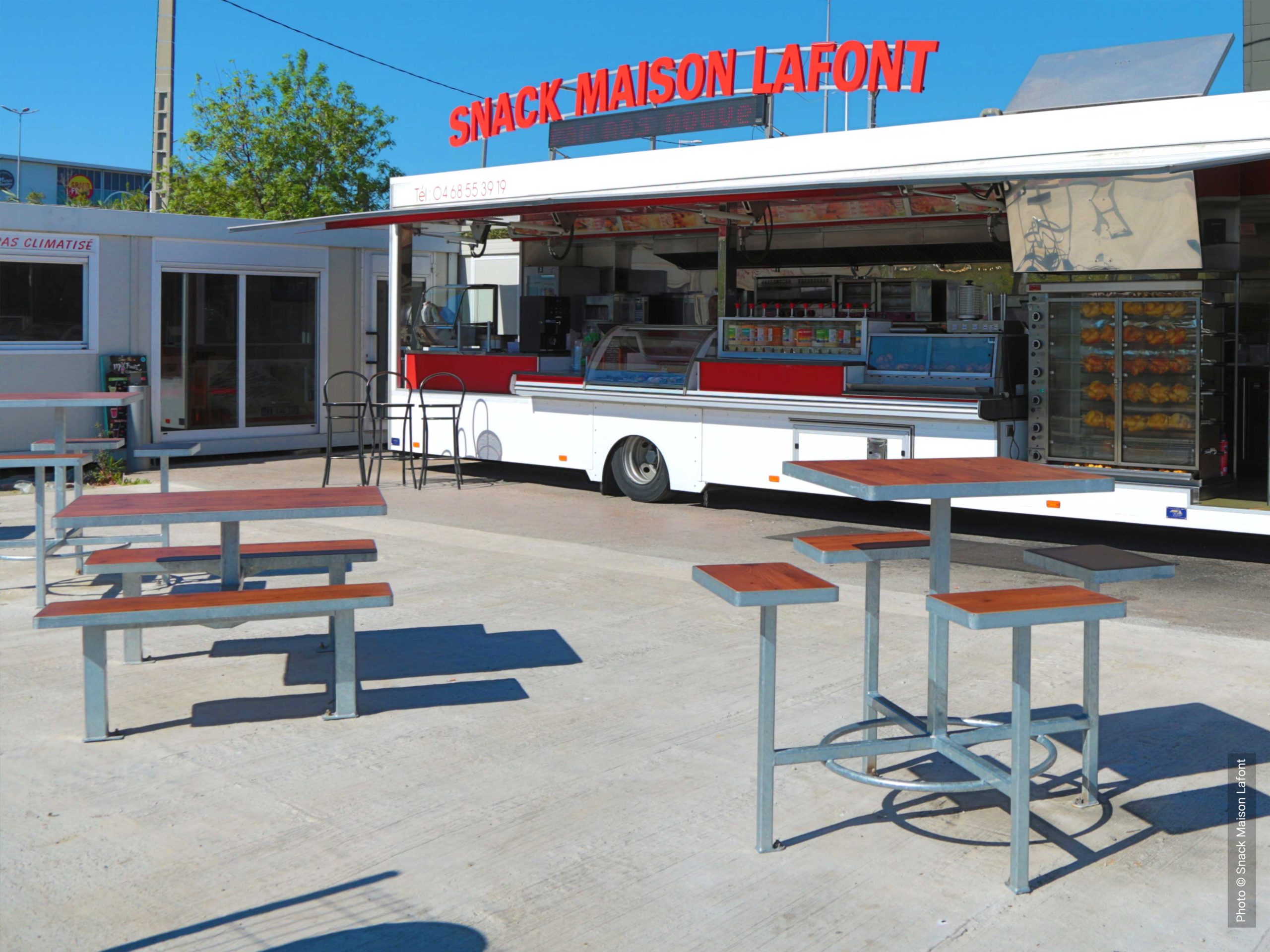 le camion du snack maison lafont a perpignan
